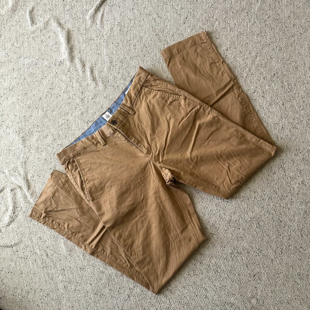 GAP 34x32 Skinny Chinos Tan Men